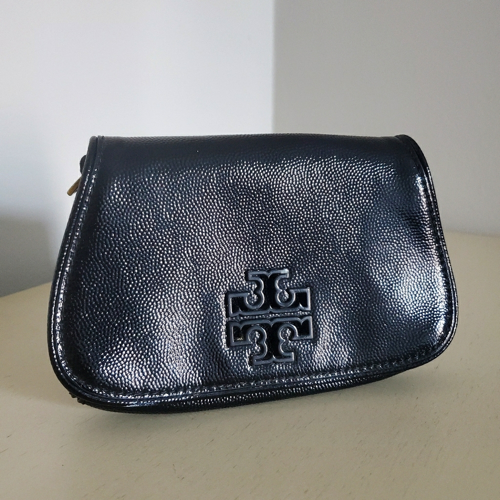 Tory Burch Textured Patent Leather Cocktail Clutch